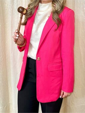 Hot Pink Blazer - Pink Lily